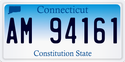 CT license plate AM94161