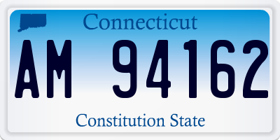 CT license plate AM94162