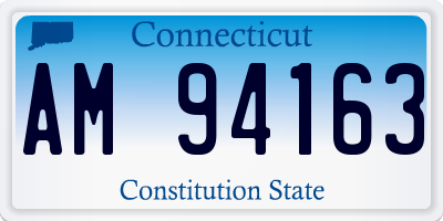 CT license plate AM94163