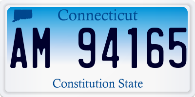 CT license plate AM94165