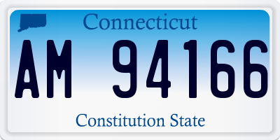 CT license plate AM94166