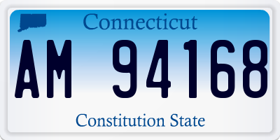 CT license plate AM94168