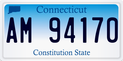 CT license plate AM94170