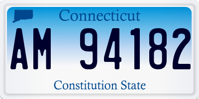 CT license plate AM94182