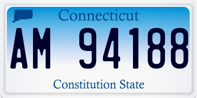 CT license plate AM94188