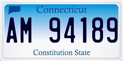 CT license plate AM94189