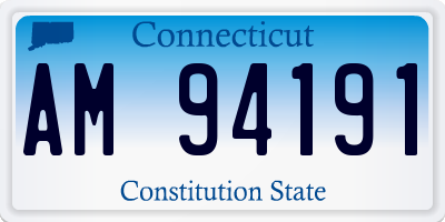 CT license plate AM94191