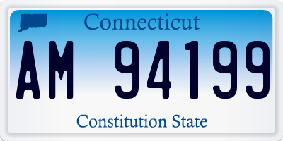 CT license plate AM94199