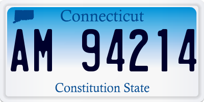 CT license plate AM94214
