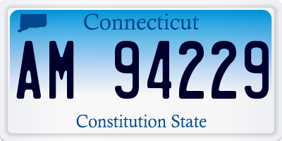 CT license plate AM94229