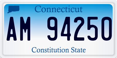 CT license plate AM94250