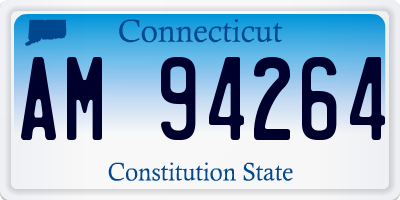 CT license plate AM94264