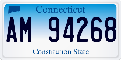 CT license plate AM94268