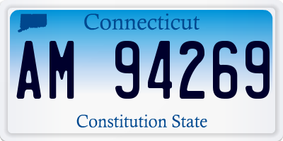 CT license plate AM94269