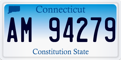 CT license plate AM94279