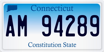 CT license plate AM94289