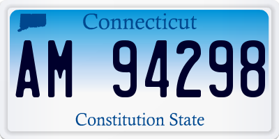 CT license plate AM94298