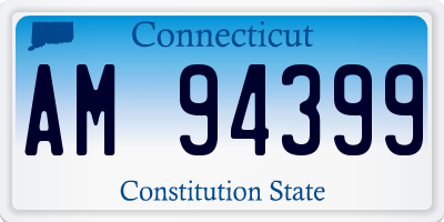 CT license plate AM94399