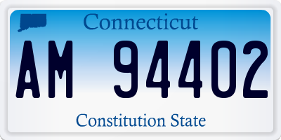 CT license plate AM94402