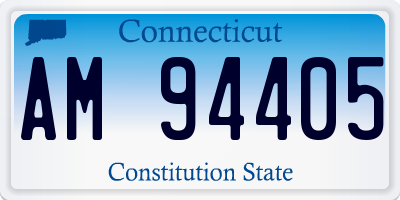 CT license plate AM94405