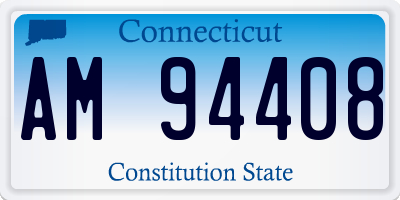 CT license plate AM94408