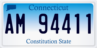 CT license plate AM94411