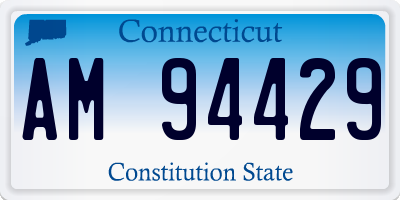 CT license plate AM94429