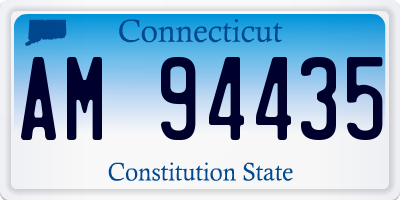 CT license plate AM94435