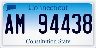 CT license plate AM94438