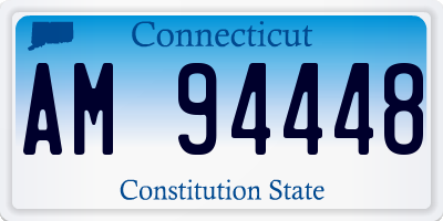 CT license plate AM94448