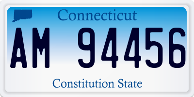 CT license plate AM94456