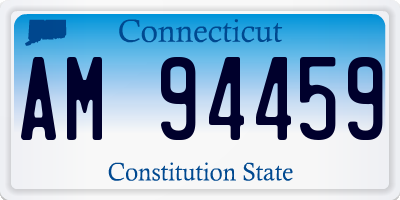 CT license plate AM94459