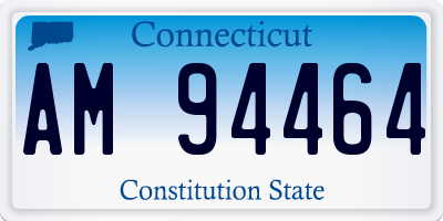 CT license plate AM94464