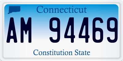 CT license plate AM94469