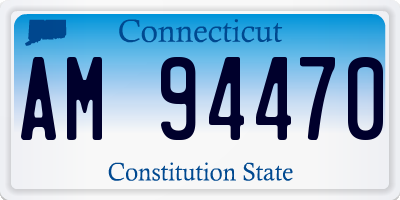 CT license plate AM94470