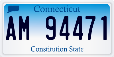 CT license plate AM94471