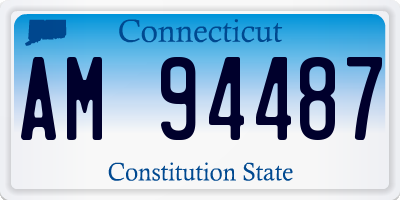 CT license plate AM94487