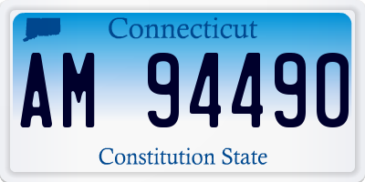 CT license plate AM94490