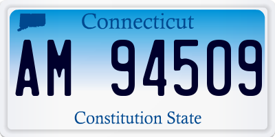 CT license plate AM94509