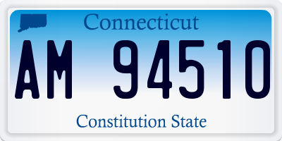 CT license plate AM94510
