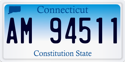 CT license plate AM94511