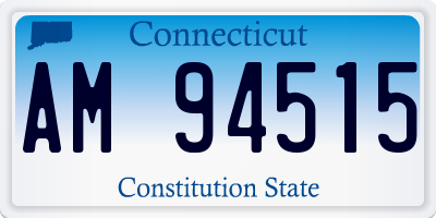 CT license plate AM94515