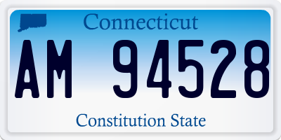 CT license plate AM94528