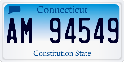 CT license plate AM94549