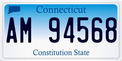 CT license plate AM94568
