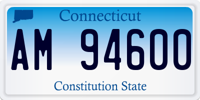 CT license plate AM94600