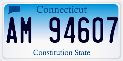CT license plate AM94607