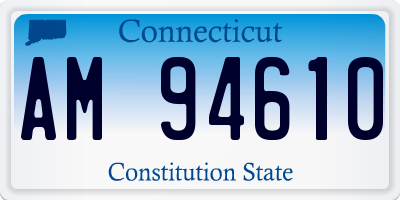 CT license plate AM94610