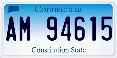 CT license plate AM94615