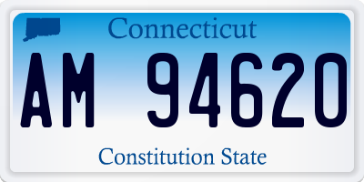CT license plate AM94620
